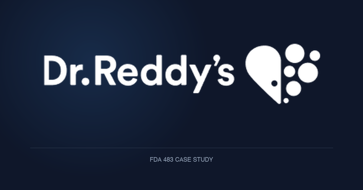 Equipment Swapped, Cleaning Not Revalidated, OOS Dissolved Away: Lessons from Dr. Reddy's FDA 483