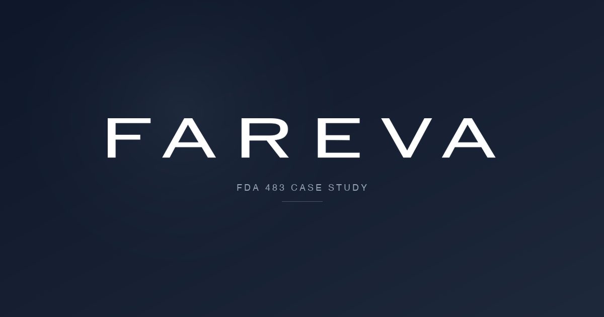 When Cleaning Validation Misses the Worst Case: Lessons from Fareva Amboise's FDA 483